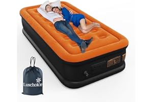Luxchoice Air Mattress with Built-in Pump Inflatable Mattress Elevated Height Blow Up Mattress Portable Air Bed Guest Bed for Home Outdoors Camping Hiking Travel