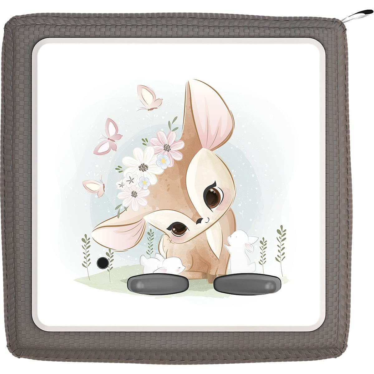 Coverlounge Film Suitable for The Toniebox | Protective Film Sticker | Deer Kits with Butterflies