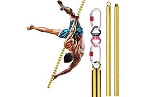 PRIORMAN Flying Pole 2M Aerial Dancing Pole Equipment Flying Pole for Home Silver Portable Dance Pole Great for Bedroom, Pole Dance Studio & Pole Fitness