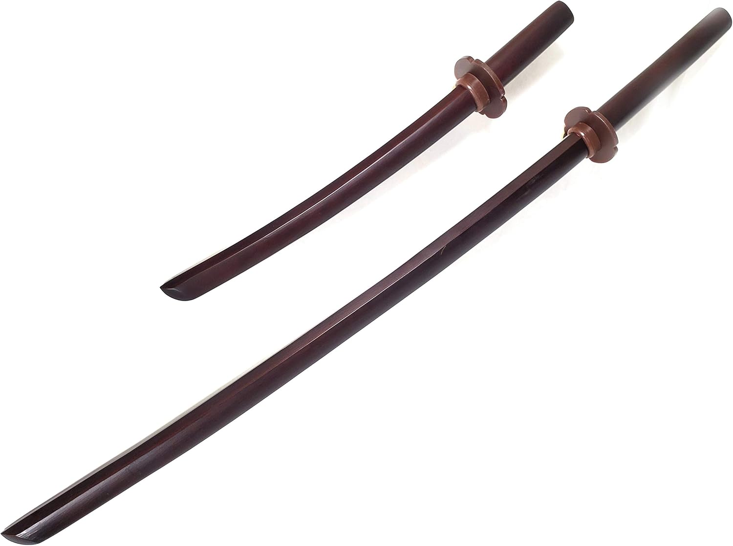 E-BOGU Oak Samurai Training Sword Set Comes with Tsuba Handguard (Dark Red) : Sports & Outdoors