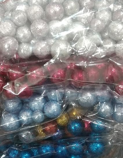 5 Packs Small Multicolor Thermocol Balls Art and Craft, Decoration.