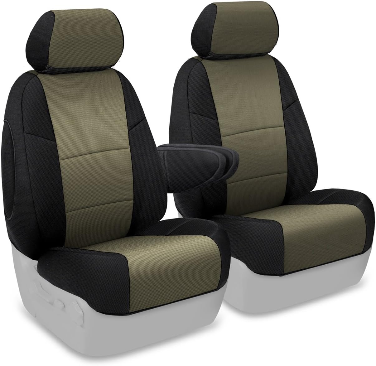 Coverking Custom Fit Center 50/50 Bucket Seat Cover for