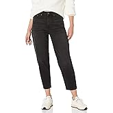 Amazon Essentials Women's High-Rise Relaxed Leg Tapered Ankle Jeans - Discontinued Colors