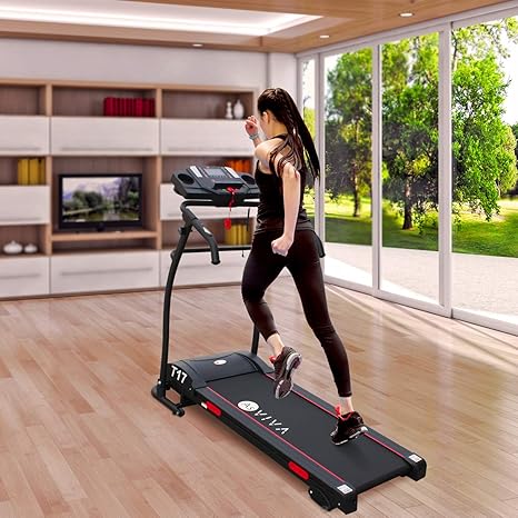 AsVIVA Unisex – Erwachsene Laufband T17 Cardio Runner, schwarz, One Size