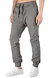ITALYMORN Mens Chino Jogger Pants with Pockets