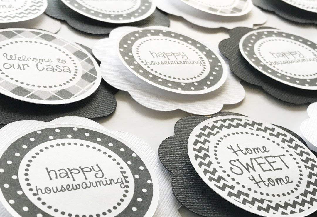 Black & White Housewarming Party Cupcake