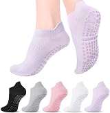 Zuimei 5 Pairs Pilates Yoga Grip Socks Women Non Slip UK 4-7 view 1