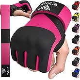 WYOX Gel Boxing Hand Wraps Inner Gloves for Men & Women, 80cm Quick Wrist Straps, Padded Knuckle Protection for Muay Thai Kickboxing, Hand Wraps for Boxing & Martial Arts