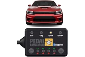 PEDAL COMMANDER Throttle Response Controller Compatible with Dodge Charger 2007-2024, 4 Driving Modes, 36 Adjustable Levels, Anti-Theft, and App Control - Dodge Charger Performance Accessory