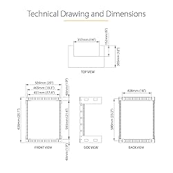 StarTech.com 2-Post 12U Heavy-Duty Wall-Mount