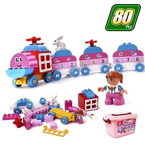 Amazon 積み木 ブロック おもちゃ 女の子 男の子 電車 知育玩具