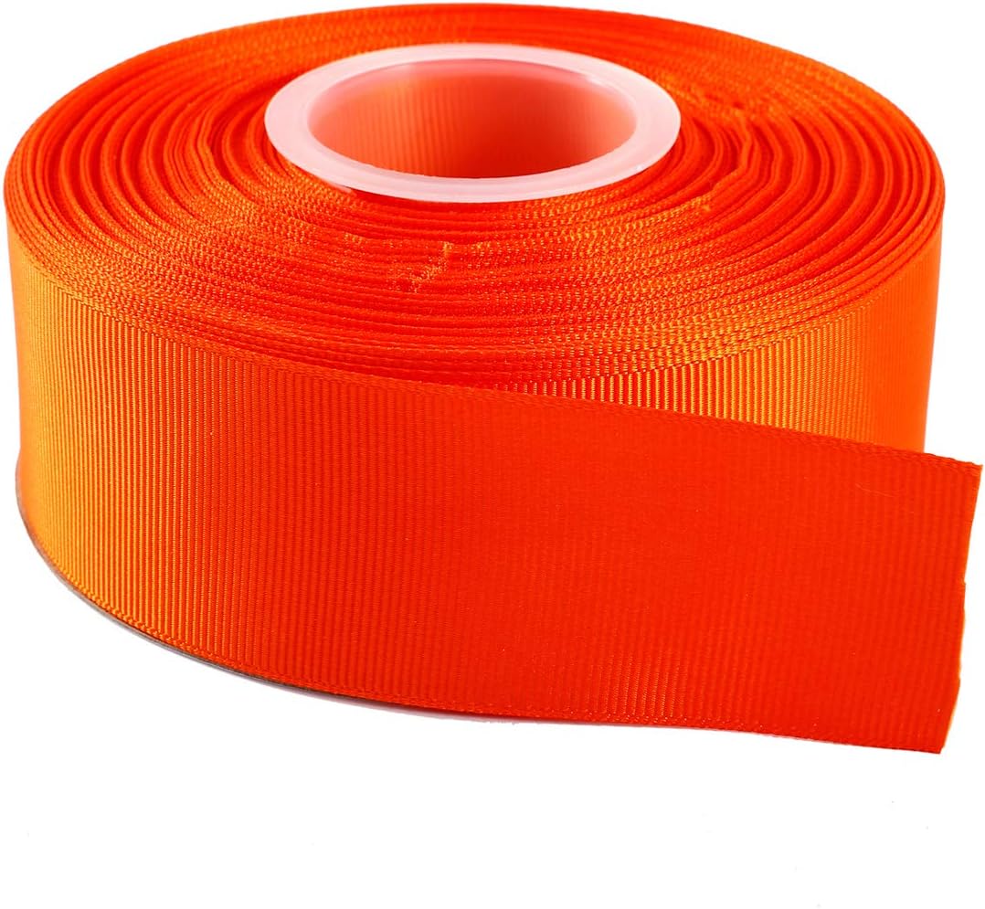 ITIsparkle38mm Width (11/2") Grosgrain Ribbon 22 Meters (Full Reel) Crafts Gift Wrap Floristry - Tarrid Orange Ribbon