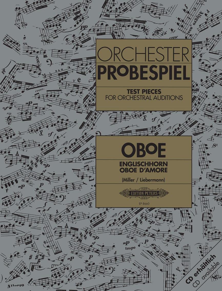 Test Pieces for Orchestral Auditions: Oboe, Cor Anglais, Oboe d'amore (EP8660): Sammlung wichtiger Passagen aus der Opern- und Konzertliteratur