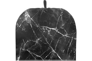 Qehuruxo Marble Print Tea Cozy for Teapot Kitchen Accessories Portable Foldable Tea Cozy Cover Home Decorative Teapot Insulation Cover Insulate Teapot Insulation Cover Protector with Top Handle