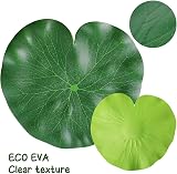 FFWHKON Floating Lily Pads 6Pcs Plastic Pond Ornaments Foliage view 4