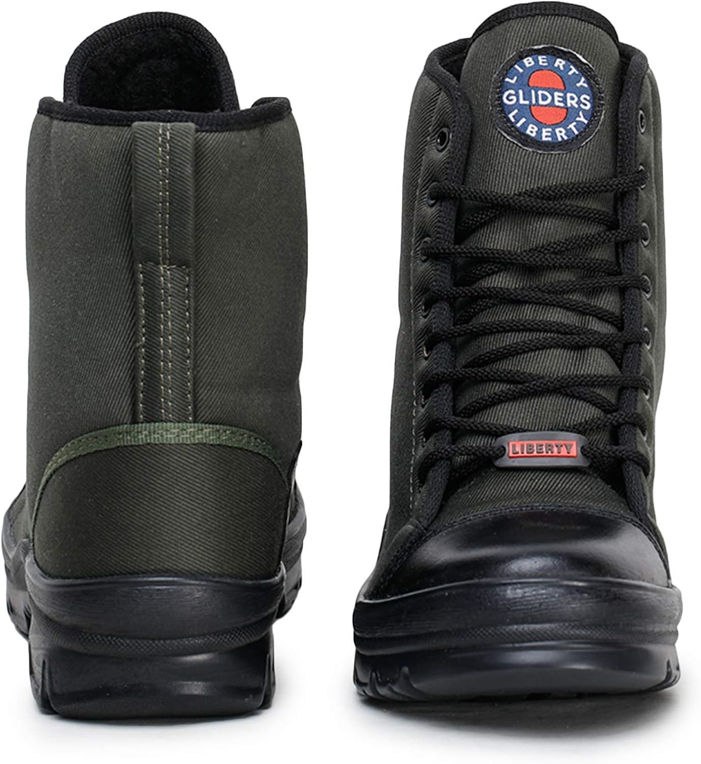 Liberty Gliders Green Canvas Hunter Boots for Mens (army) Smart india
