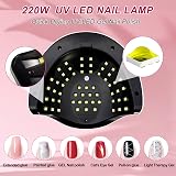 LKE UV LED Nail Lamp for Gel Polish Curing Dryer 36W Fast Drying view 3