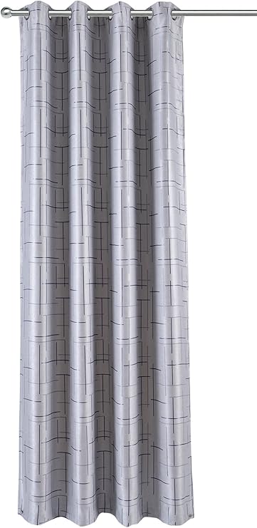 Haus Und Deko Verdunkelungsvorhang 140x245 Cm Osen Vorhang Blickdicht Modern Gardine Silber Grau Wildleder Optik Blau Gemustert Amazon De Kuche Haushalt