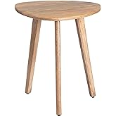 MH London Side Table - Wandsworth Wooden End Table - Exclusively Designed Hand Crafted Small Tables - Contemporary Triangle End Table for Living Room, Bedroom Bedside Tables and Office, Natural