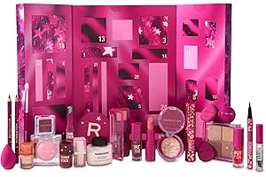 REVOLUTION BEAUTY LONDON Revolution Makeup Advent Calendar 2025, 24-Piece Beauty Gift Set for Lips, Eyes, & Face, Features Essential Cosmetics & Tools, Vegan & Cruelty-Free
