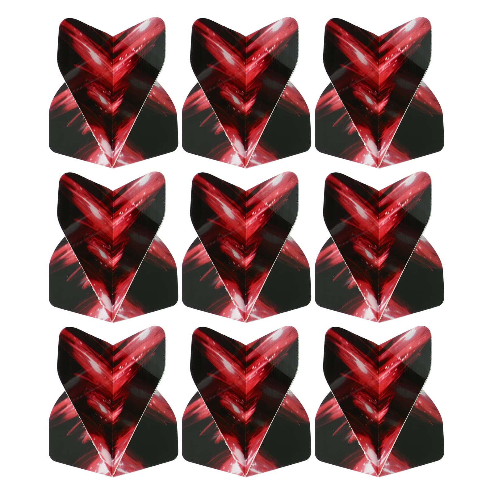 PATIKIL Dart Flights, 9 Pack PET Standard Darts Accessories Replacement Parts for Soft Tip Steel Tip, Black, Red