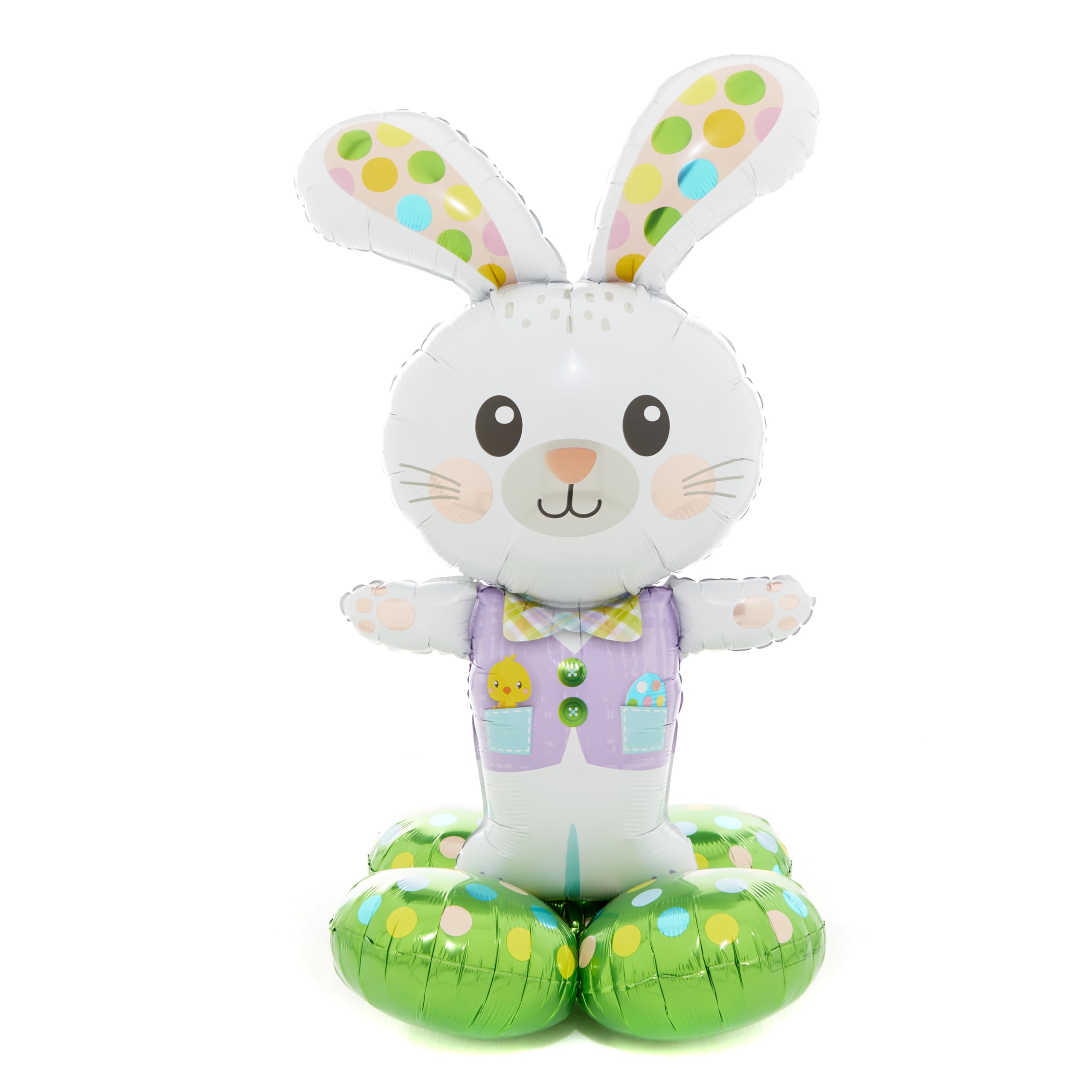 amscan 4377211 Amscan Anagram - Spotted Easter Bunny Airloonz Air-filled Foil Balloon - 46"