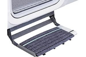 Jubilofex Motorhome Walking Mat - Outdoor Stabilization Plates, Adjustable Reflective Strip Replacement Mat, Waterproof for C