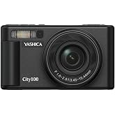 Yashica City 100 13MP 5K Ultra HD Digital Camera - Black | 13MP 5K camera with 3x optical zoom and flip monitor for vlogging, photography and travel