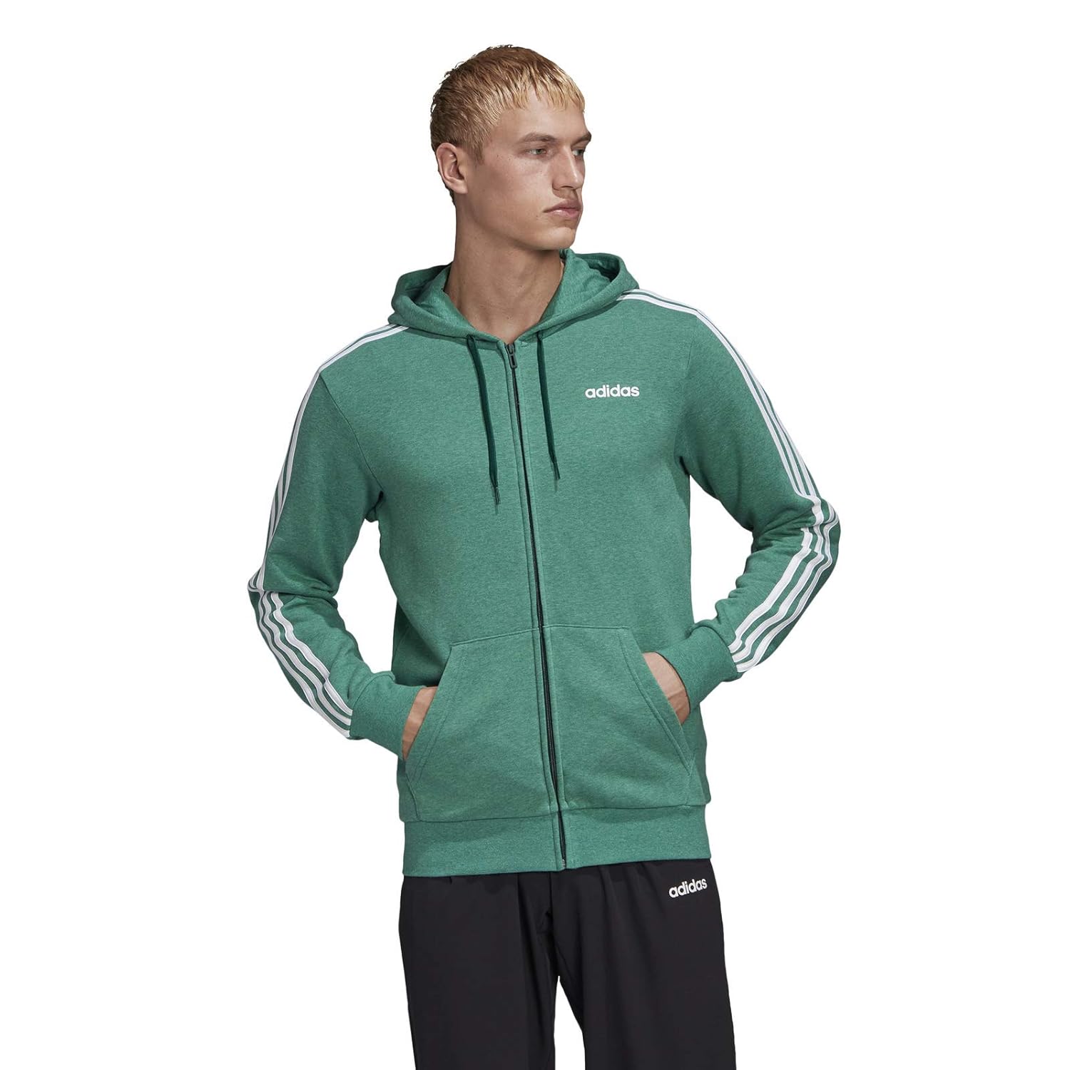 adidas E 3s FZ Ft Sudadera, Hombre, Colleg. Green Mel, M: Amazon.es: Deportes y aire libre