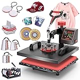 OIIEE Heat Press Machine 8 in 1 Combo Heat Press 15
