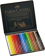Faber-Castell Polychromos Colour Pencil Tin 24 Multicoloured view 1