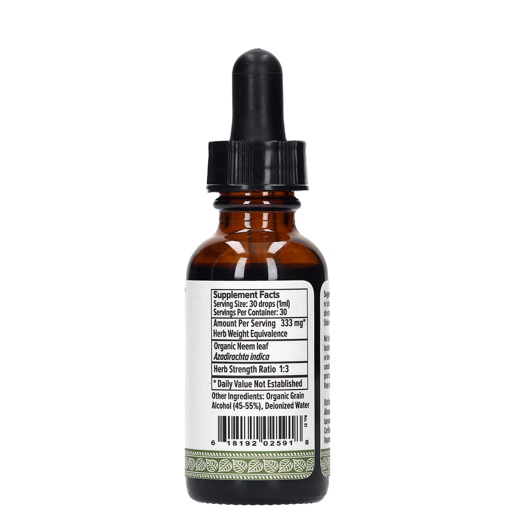 Banyan Botanicals Neem Liquid Extract - Certified Organic, 1 oz