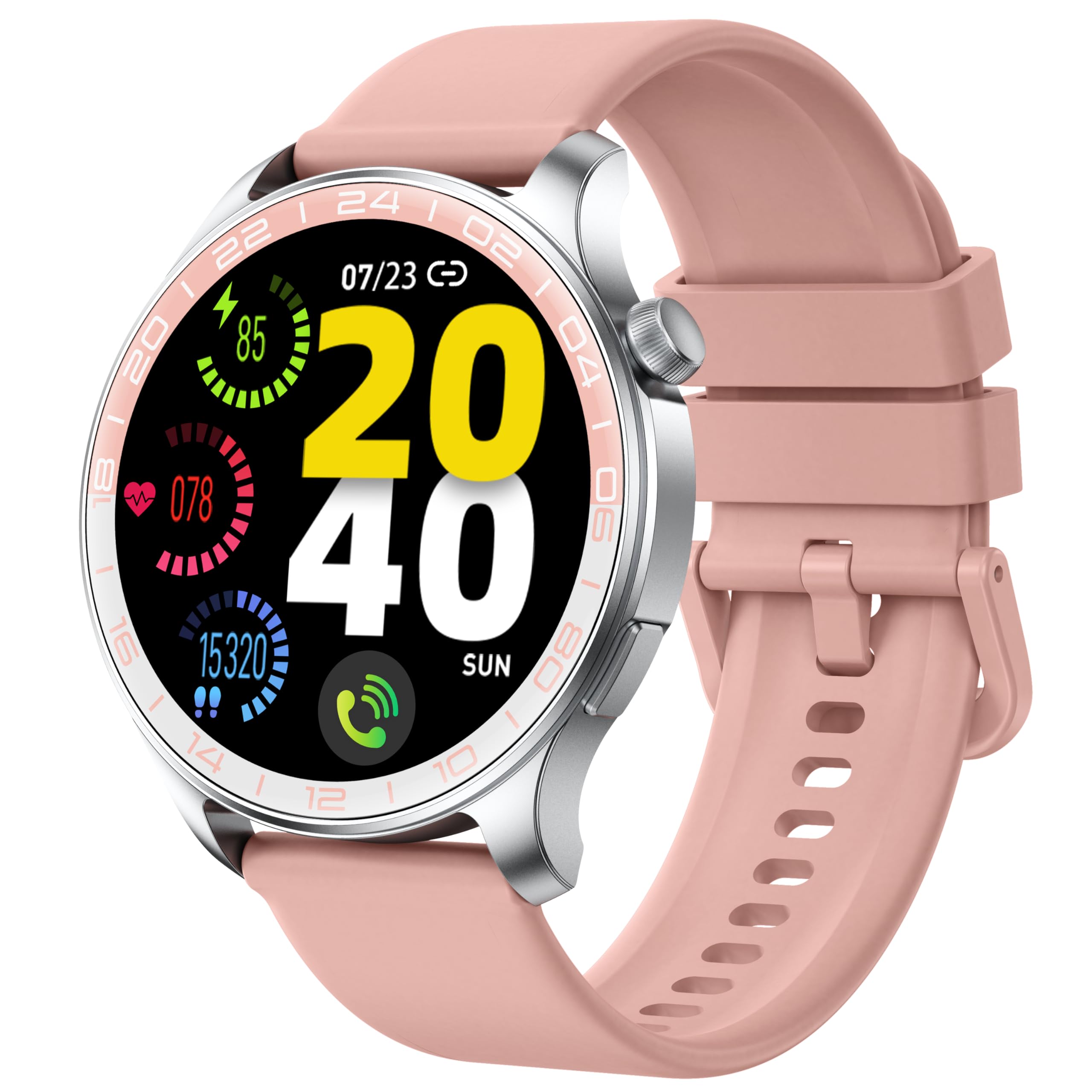 Photo 1 of Smart Watch, 40mm AMOLED Touchscreen Smartwatch for Men Women (Answer/Make Call), Fitness Tracker with 110+ Sport Modes, IP68 Waterproof/Spo2/Pedometer/Sleep Monitor, Activity Tracker for Android iOS