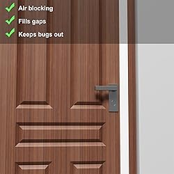 Elvone T-Shaped Door Draft Stopper, 1.37 in x 40 Ft
