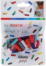 Bosch 70-Piece Gluey Transparent Glue Sticks 20x7mm for Gluey Hot Glue Gun view 2