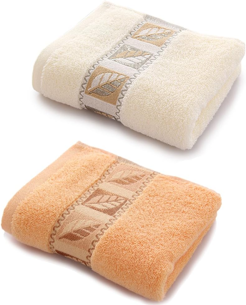SANOVIMI Hand Towel 100% Cotton Thick Soft and Highly Absorbent 2Pack 13x30 " Multi-color by SanoVimi