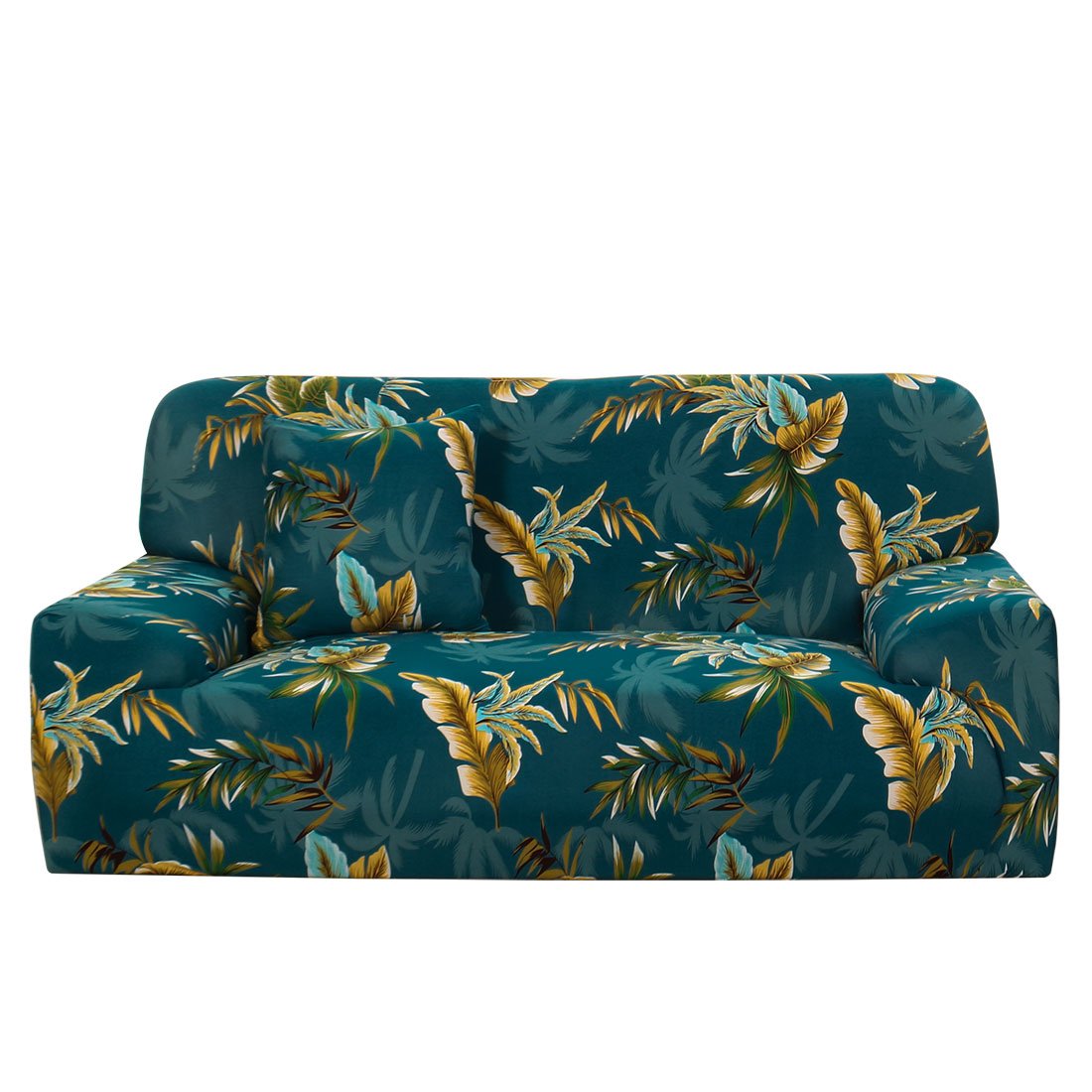 sourcing map Printed Sofa Cover Stretch Couch Covers for Sofas Loveseat Armchair Universal Elastic Pattern Furniture with One Pillowcase X-Large