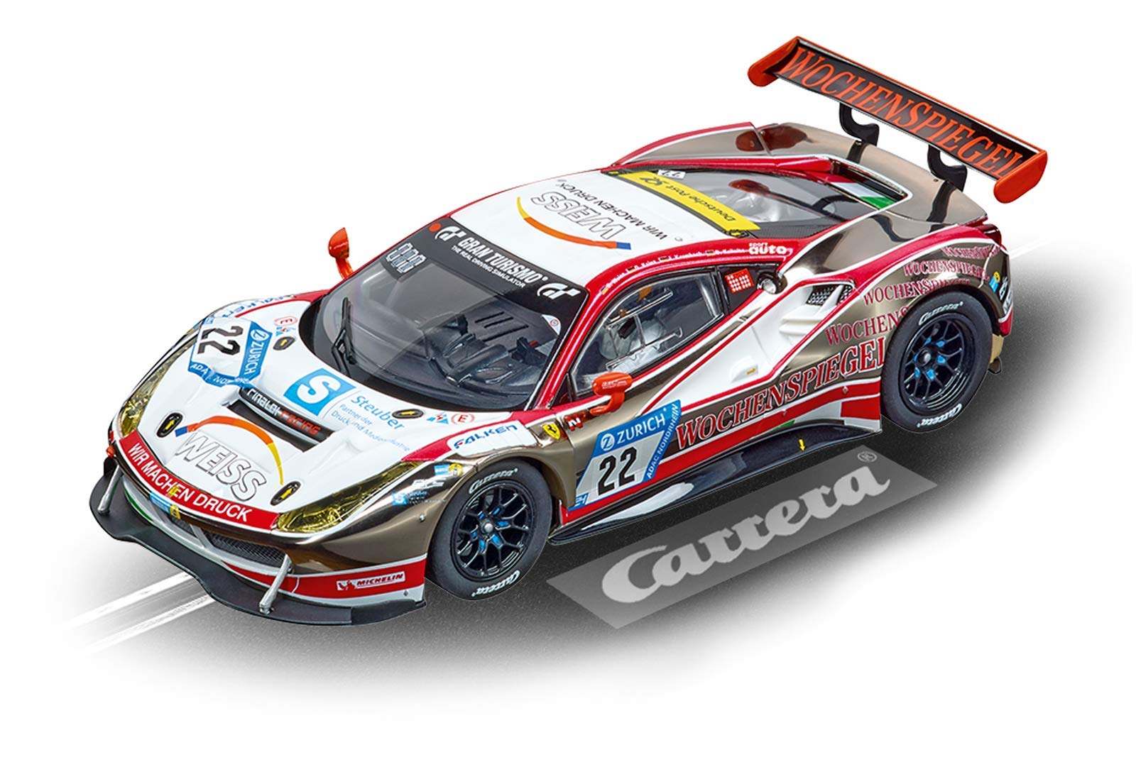 Carrera 20030868 Ferrari 488 GT3 WTM Racing No.22 Multi-Coloured