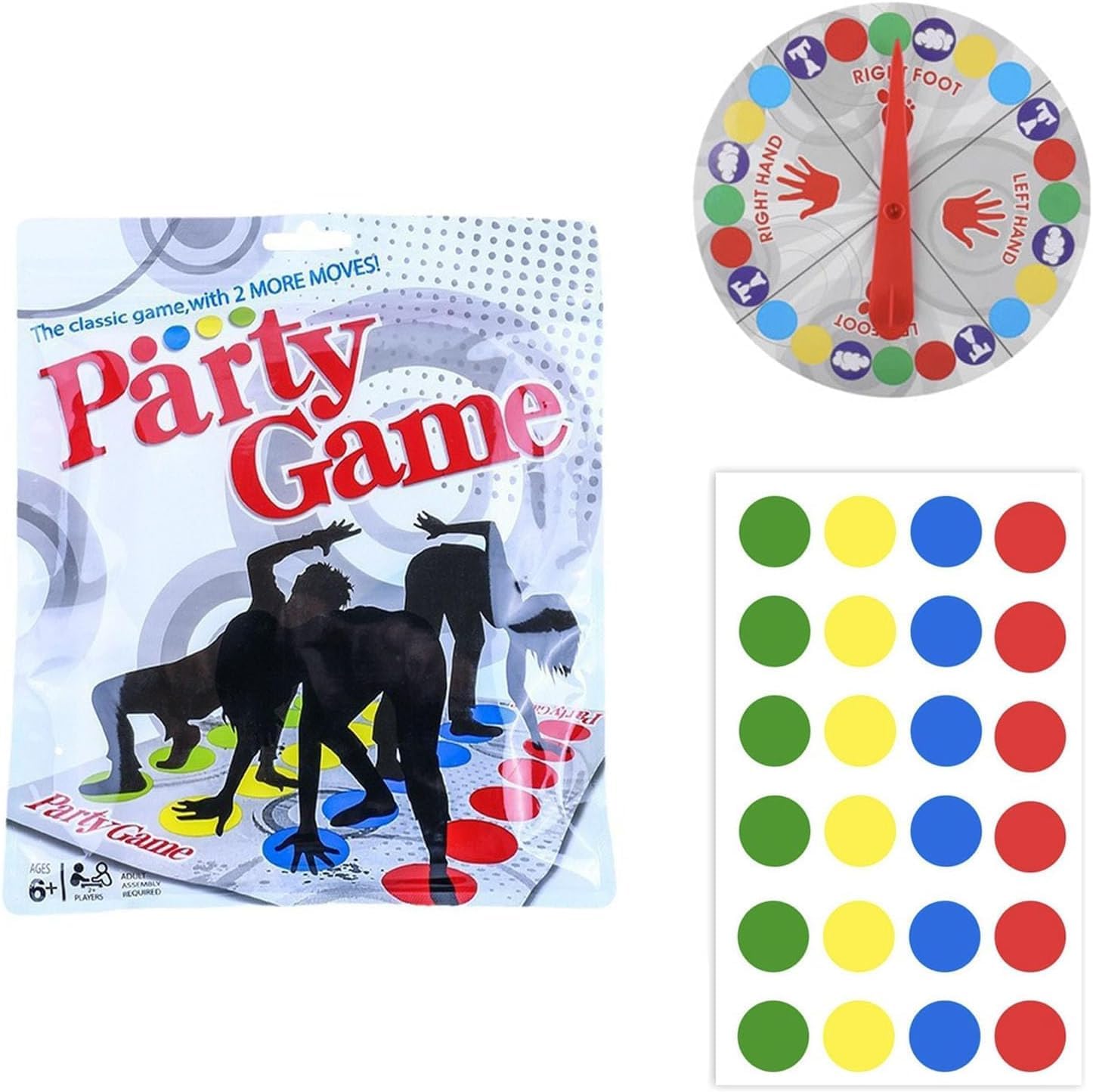 Twister Game for Kids,twister Junior Floor Game with Spinner,fun Games Funny Balance Pad,Puzzle Recreation for Team Family Games