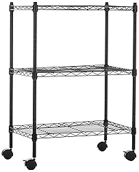 Amazon Basics 3-Shelf Adjustable, Heavy Duty