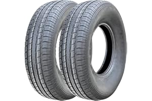 BEOC Set of 2(TWO) ST Radial Trailer Tires ST205/75R15 Load Range D 8-Ply 107/102L, Premium Semi-Steel All Season 205/75/15 205/75-15 205 75R15 Trailer Tires
