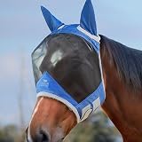 Harrison Howard CareMaster Pro Luminous Fleece Fly Mask Aquamarine L view 1