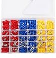 Soloop 480Pcs 12 Size Assorted Insulated Electrical Wiring Wire Terminal Crimp Connector Kit Butt Spade Set