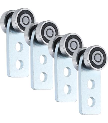 Industrial Sliding System 8-Piece Heavy-Duty Trolley Rollers For 1-5/8" Strut Channel - Industrial Grade Sliding System 4 Wheel Trolley System