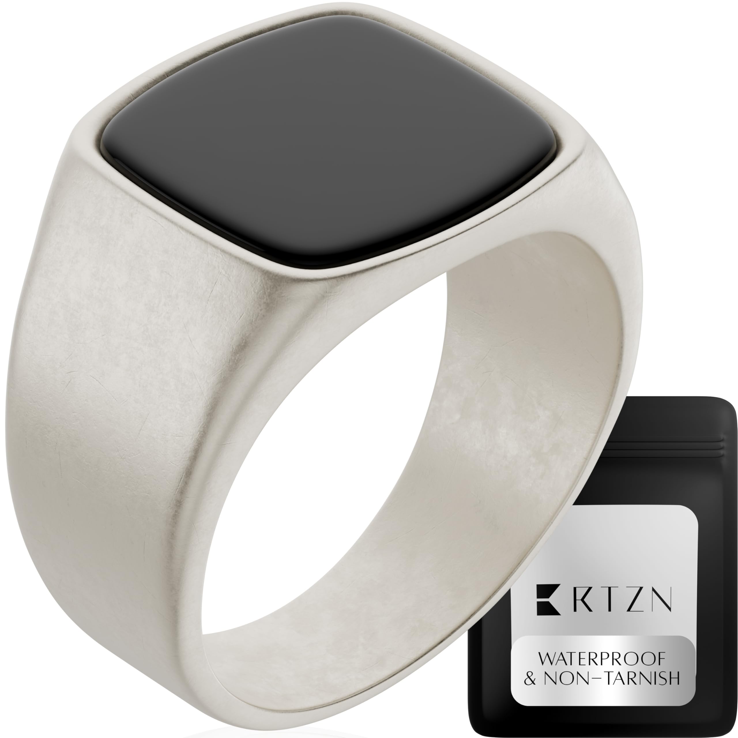 RTZN® Black Onyx Ring for men — Premium Mens