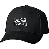 Go All Out Cat Daddy Dad Deluxe Trucker Flatbill Baseball Structured Embroidered Hat
