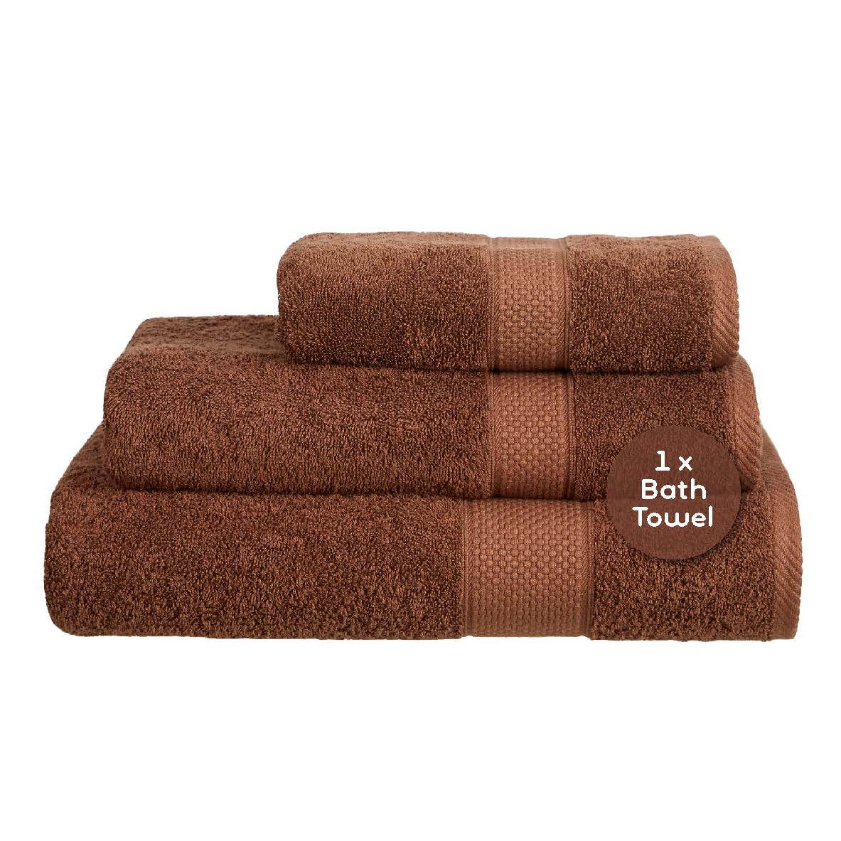 Linens Limited Turkish Cotton Bath Towels, Large Bath Sheet for Shower, Beach and More, Soft and Luxurious, Super Absorbent, Machine Washable (Chocolate)