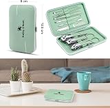 Keiby Citom Manicure Set 10pcs Professional Nail Clippers Kit Green Stainless view 3