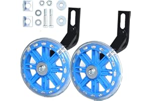 Mehome Flash Bike Training Wheels for 12 Inch. Training Wheels for Kids Bike is Heavy Duty. Bicycle Training Wheels is Suitable Single Speed Kids Bike