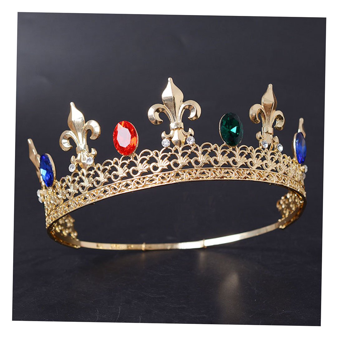 FF Full Circle Men's Crown Imperial Medieval Tiara Fleur